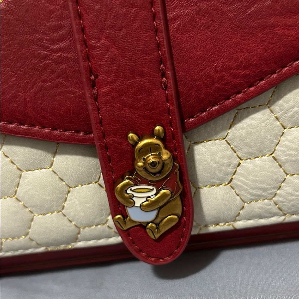 Red and Cream Winnie the Pooh Loungefly purse